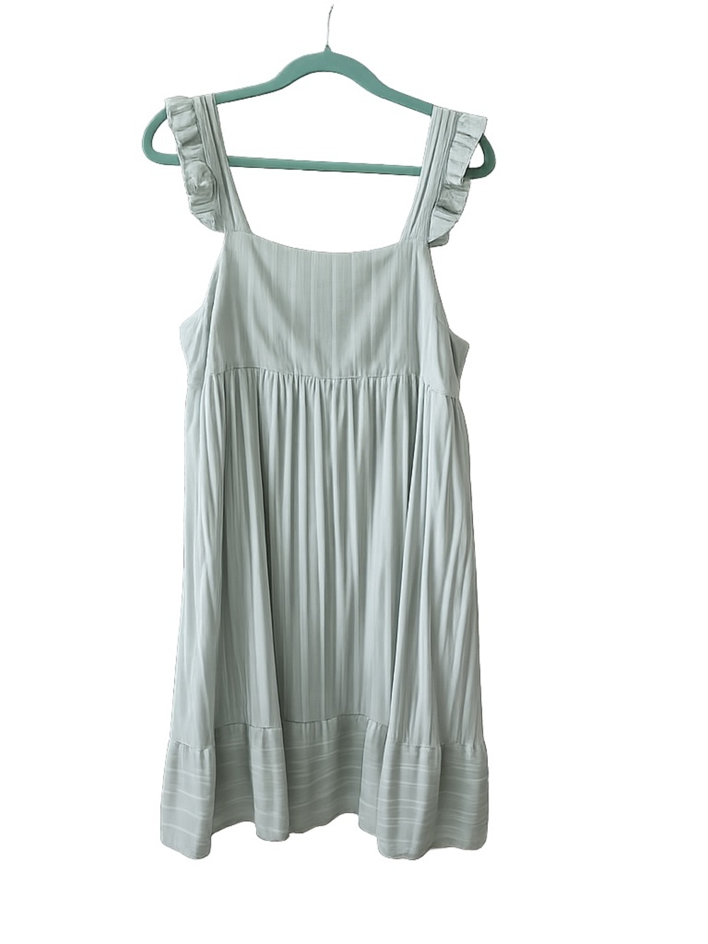 Altar'd State Light Mint Green Ruffle Strap Dress size Large